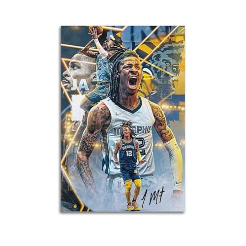 Ja Morant Kunst Poster Leinwand Gemälde Wandmalerei Dekorative Malerei Drucken Moderne Dekoration 24x36inch(60x90cm) von DESAKMQR