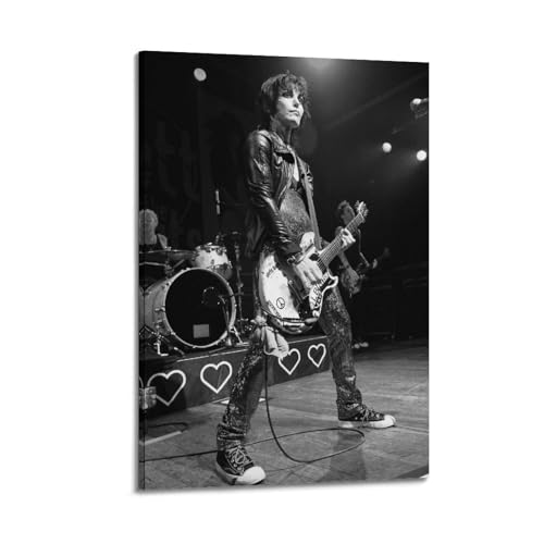 Joan Jett Vintage-Poster Modernes Haus Kunst Dekoration Werke Leinwand Wandmalerei 12x18inch(30x45cm) von DESAKMQR