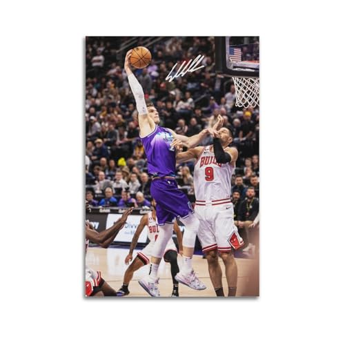 Lauri Markkanen Basketball Star Poster Wandmalerei Leinwand Wohnzimmer Schlafzimmer Dekoration Kunstwerk 20x30inch(50x75cm) von DESAKMQR