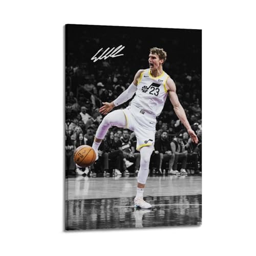 Lauri Markkanen Klassisches Action-Poster Wandkunst Leinwanddruck Kunstwerk Schlafzimmer Wohnzimmer Dekoration 20x30inch(50x75cm) von DESAKMQR