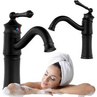 Adelita Schwarz Sem-1089 Retro Waschbecken-Wasserhahn von DESCONOCIDO