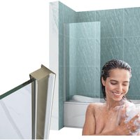 Aston Badewannenabdeckung 1-Flügelig 50x150 Fix Chrom von DESCONOCIDO