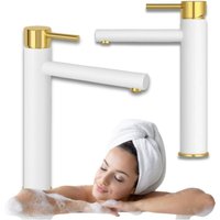 Bella Hoher Badewannenarmatur S-2002wg Weiss/gold Bella Hoher Badewannenarmatur S-2002wg Weiss/gold von DESCONOCIDO