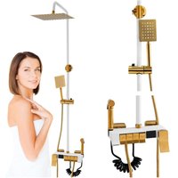 Clara S-1195wg Aufputzbrauseset Weiss/gold von DESCONOCIDO