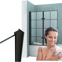 Hamilton Badewannenabdeckung 2-Flügelig 100x150 Fix Schwarz von DESCONOCIDO