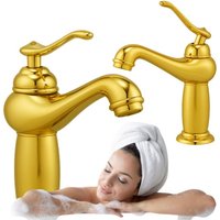 Lorenza Standwaschtischarmatur Im Retro-Stil S-1155g Gold von DESCONOCIDO