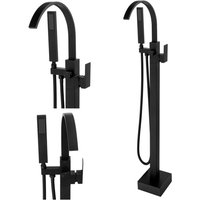 Puro Freistehende Badewannenarmatur S-1083b Schwarz von DESCONOCIDO