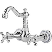 Retro Wandwaschbeckenarmatur S-1153 Chrom von DESCONOCIDO