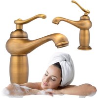 Retro Waschtischarmatur S-1155v Alt Gold Retro Waschtischarmatur S-1155v Alt Gold von DESCONOCIDO