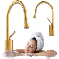 Schwenkbarer Waschtischarmatur S-1192g Gold von DESCONOCIDO