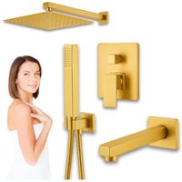 Unterputz-Brausegarnitur mit Auslauf S-1193G Gold von DESCONOCIDO