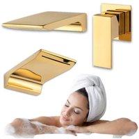 Unterputz-Waschtischarmatur S-1173G Gold Unterputz-Waschtischarmatur S-1173G Gold von DESCONOCIDO