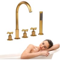 Veranni 5-Loch Badewannenwasserhahn S-1104v Altgold von DESCONOCIDO
