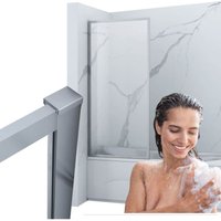 Veston 1-Flügelige Badewannenabdeckung 50x150 Fix Chrom von DESCONOCIDO