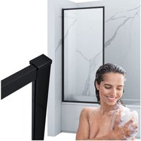 Veston 1-Flügelige Badewannenabdeckung 50x150 Fix Schwarz von DESCONOCIDO