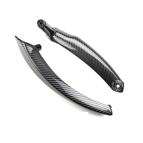 DESDEAQQSQ Auto Türgriff Für X5 X6 E70 E71 E72 2008 2009 2010 2011-2013 ABS Carbon Textur Auto Innen Tür Panel Griff Armlehne Trim Abdeckung(2pcs Left) von DESDEAQQSQ