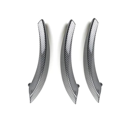 DESDEAQQSQ Auto Türgriff Für X5 X6 E70 E71 E72 2008 2009 2010 2011-2013 ABS Carbon Textur Auto Innen Tür Panel Griff Armlehne Trim Abdeckung(3pcs L-Handle Cover) von DESDEAQQSQ