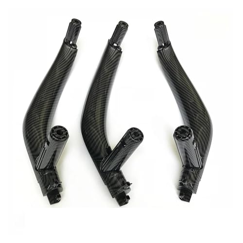 DESDEAQQSQ Auto Türgriff Für X5 X6 F15 F16 2014-2018, 3-teiliges Set, Linker Fahrer, Rechter Fahrer, Carbonfaser-Innenverkleidung Für Beifahrertürgriff(RHD Carbon Fiber) von DESDEAQQSQ