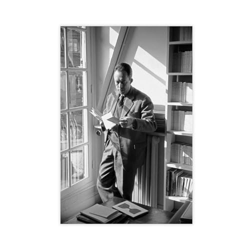 DESHVA Albert Camus Retro-Poster, Leinwand-Poster, Wandkunst, Dekor, Bild, Gemälde für Wohnzimmer, Schlafzimmer, Dekoration, ungerahmt, 30 x 45 cm DESHVA Albert Camus Retro-Poster, Leinwand-Poster, Wandkunst, Dekor, Bild, Gemälde für Wohnzimmer, Schlafzimmer, Dekoration, ungerahmt, 30 x 45 cm von DESHVA