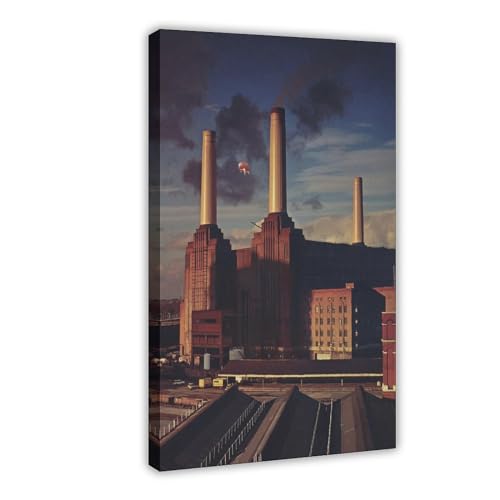 DESHVA Animal Pink Floyd – Album-Poster, Leinwand-Poster, Wandkunst, Dekor, Bild, Gemälde für Wohnzimmer, Schlafzimmer, Dekoration, Rahmen-Stil, 30 x 45 cm von DESHVA