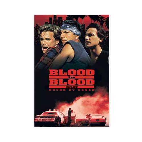 DESHVA Blood In, Blood Out. - Filmposter auf Leinwand, Schlafzimmer, Dekoration, Sport, Landschaft, Büro, Raumdekoration, Geschenk, ungerahmt, 40 x 60 cm von DESHVA