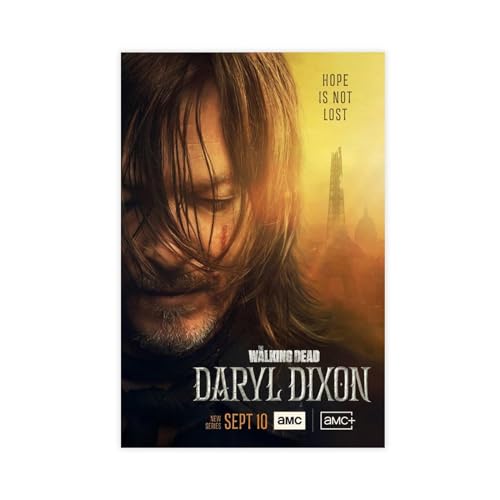 DESHVA Daryl Dixon Spin Off Poster – The Walking Dead TWD Leinwandposter Schlafzimmer Dekor Sport Landschaft Büro Zimmer Dekor Geschenk ungerahmt 50 x 75 cm von DESHVA