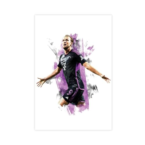 DESHVA Harry Kane – Fußballspieler-Poster, Leinwand, Poster, Schlafzimmer, Dekoration, Sport, Landschaft, Büro, Raumdekoration, Geschenk, ungerahmt, 30 x 45 cm von DESHVA