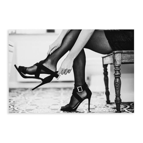 DESHVA High Heels Poster Leinwand Poster Wandkunst Dekor Druck Bild Gemälde für Wohnzimmer Schlafzimmer Dekoration ungerahmt 50 x 75 cm DESHVA High Heels Poster Leinwand Poster Wandkunst Dekor Druck Bild Gemälde für Wohnzimmer Schlafzimmer Dekoration ungerahmt 50 x 75 cm von DESHVA