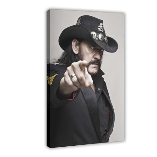 DESHVA Lemmy Kilmister Motorhead – Musikposter auf Leinwand, Poster, Wandkunst, Dekor, Bild, Gemälde für Wohnzimmer, Schlafzimmer, Dekoration, Rahmen-Stil, 20 x 30 cm von DESHVA