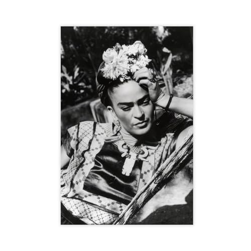 DESHVA Malerin – Frida Kahlo Vintage-Poster, Leinwand, Poster, Schlafzimmer, Dekoration, Sport, Landschaft, Büro, Raumdekoration, Geschenk, ungerahmt, 40 x 60 cm von DESHVA