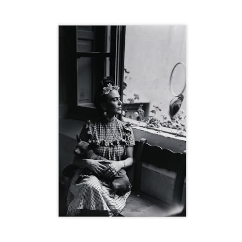 DESHVA Malerin – Frida Kahlo Vintage-Poster, Leinwand, Poster, Wandkunst, Dekor, Bild, Gemälde für Wohnzimmer, Schlafzimmer, Dekoration, ungerahmt, 30 x 45 cm von DESHVA