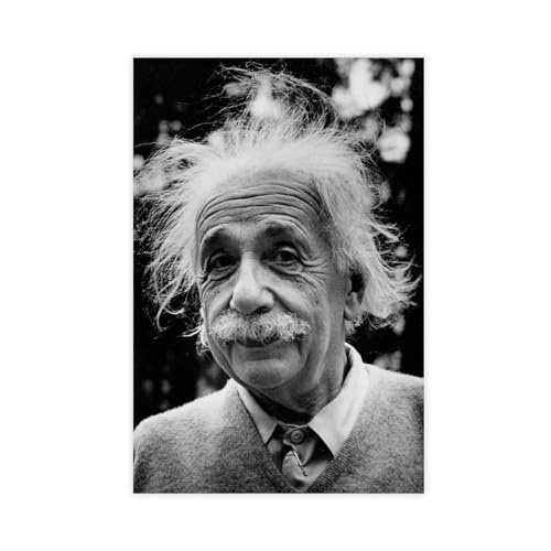 DESHVA Physiker – Albert Einstein Retro-Poster auf Leinwand, Poster, Wandkunst, Dekor, Bild, Gemälde für Wohnzimmer, Schlafzimmer, Dekoration, ungerahmt, 40 x 60 cm von DESHVA