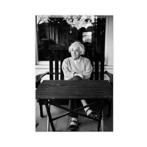 DESHVA Physiker – Albert Einstein Retro-Poster auf Leinwand, Schlafzimmer, Dekoration, Sport, Landschaft, Büro, Raumdekoration, Geschenk, ungerahmt, 30 x 45 cm von DESHVA
