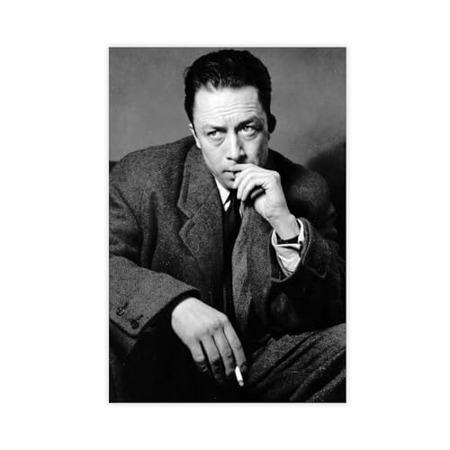 DESHVA Romanvelist – Albert Camus Retro-Poster, Leinwand, Poster, Wandkunst, Dekor, Bild, Gemälde für Wohnzimmer, Schlafzimmer, Dekoration, ungerahmt, 30 x 45 cm DESHVA Romanvelist – Albert Camus Retro-Poster, Leinwand, Poster, Wandkunst, Dekor, Bild, Gemälde für Wohnzimmer, Schlafzimmer, Dekoration, ungerahmt, 30 x 45 cm von DESHVA