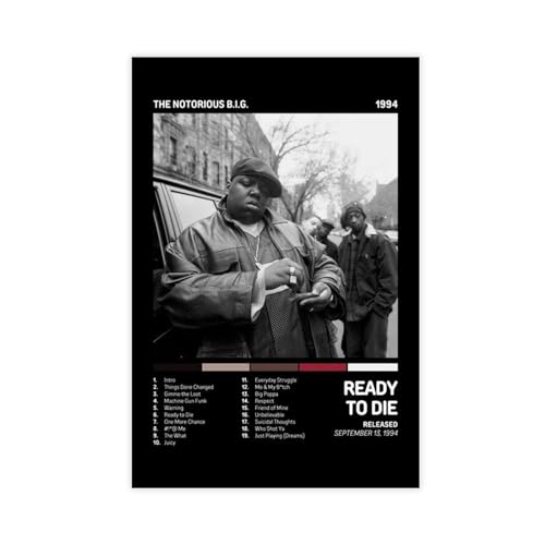 DESHVA The Notorious B.I.G. Leinwand-Poster, Schlafzimmer, Dekoration, Sport, Landschaft, Büro, Raumdekoration, Geschenk, ungerahmt, 60 x 90 cm DESHVA The Notorious B.I.G. Leinwand-Poster, Schlafzimmer, Dekoration, Sport, Landschaft, Büro, Raumdekoration, Geschenk, ungerahmt, 60 x 90 cm von DESHVA