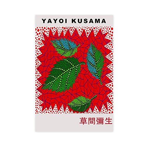 DESHVA Yayoi Kusama Gefallene Blätter, Poster, Leinwand, Poster, Schlafzimmer, Dekoration, Sport, Landschaft, Büro, Raumdekoration, Geschenk, ungerahmt, 40 x 60 cm von DESHVA