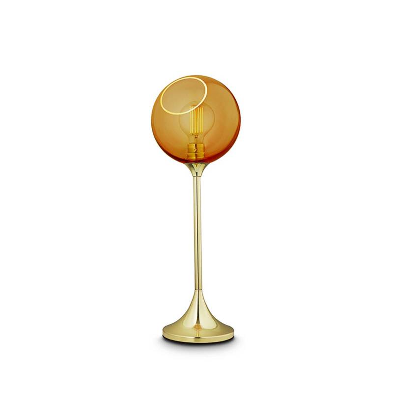 Tischleuchte Ballroom, bernstein, Glas, mundgeblasen, dim. von DESIGN BY US
