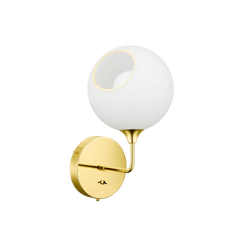 Design By Us Wandleuchte Ballroom Short, weiß/gold, Schalter von DESIGN BY US
