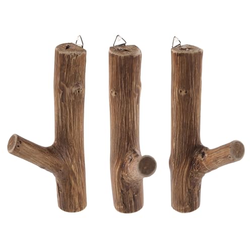 DESIGN DELIGHTS 3ER Set GARDEROBENHAKEN Limb | Teakholz Wurzel, ca. 17x10x2,5 cm (HxTxB) | Shabby Kleiderhaken von DESIGN DELIGHTS