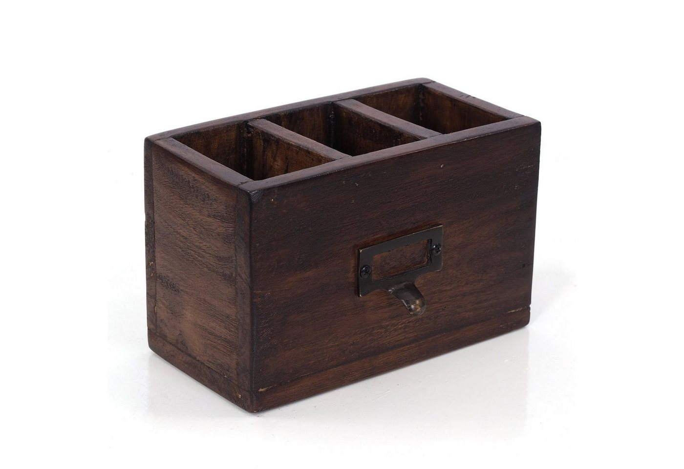 DESIGN DELIGHTS Aufbewahrungsbox STIFTEHALTER BOX 18", Mahagoni, 19x12 cm (BxH), Stiftebox, Farbe:" von DESIGN DELIGHTS