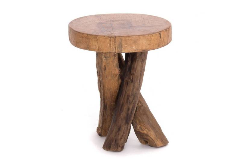DESIGN DELIGHTS Beistelltisch BEISTELLTISCH TWIST, 40x34cm (HxB) vintage Massivholz Telefontisch von DESIGN DELIGHTS