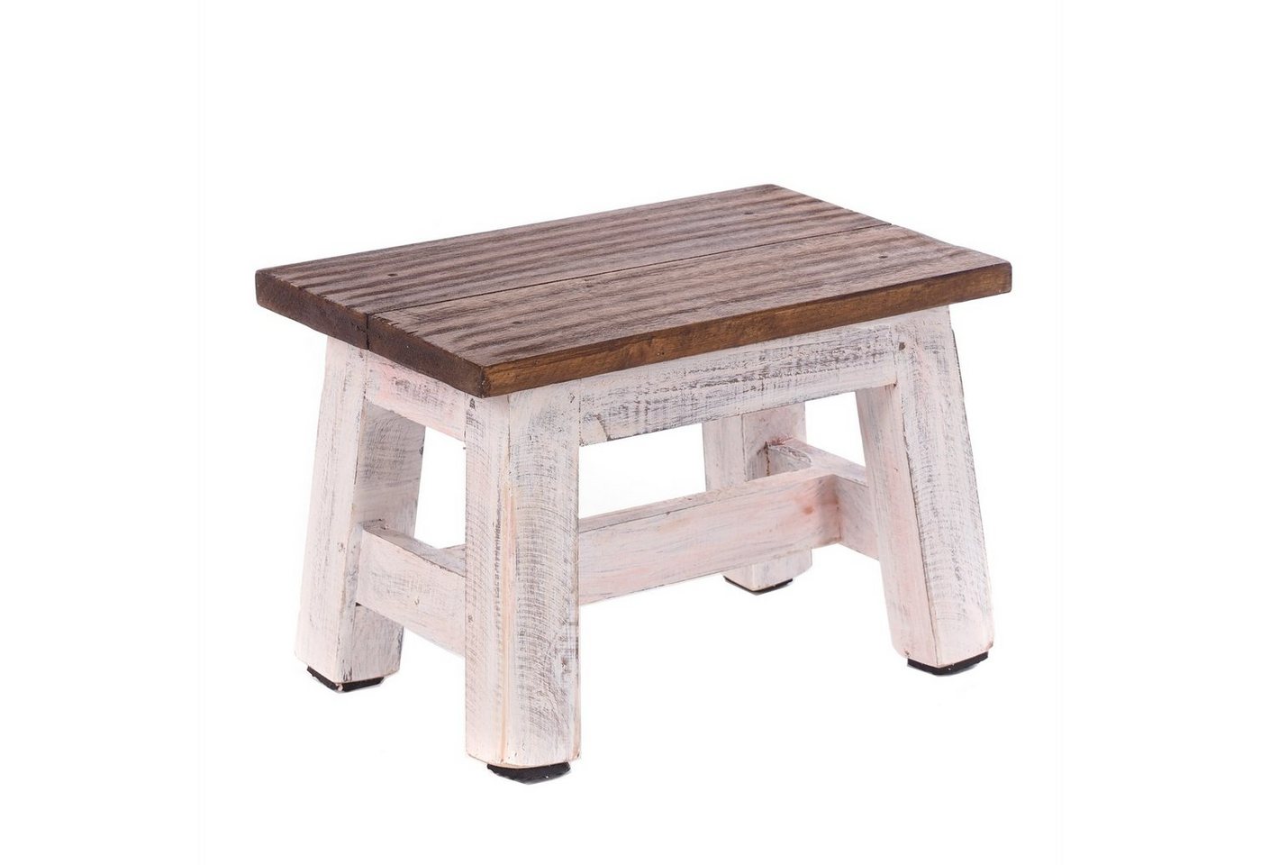 DESIGN DELIGHTS Hocker FUSSHOCKER Monte, 30x21cm(BxH), kleiner Holzhocker aus Mahagoni Holz von DESIGN DELIGHTS