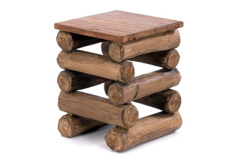 DESIGN DELIGHTS Hocker HOCKER "BLOCK 38", 30x30x39cm (BxTxH), Altholz Holz massiv, Sitzhock von DESIGN DELIGHTS