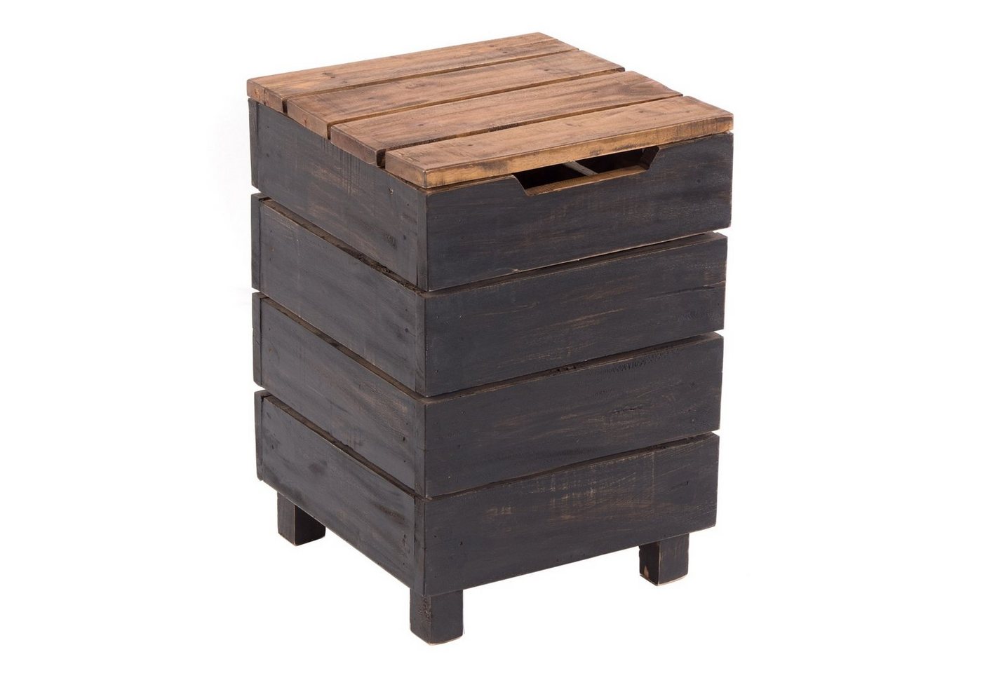 DESIGN DELIGHTS Hocker HOCKER STORAGE 50", 50x35cm (HxB), Altholz, Wäschebox, Farbe: 04" von DESIGN DELIGHTS