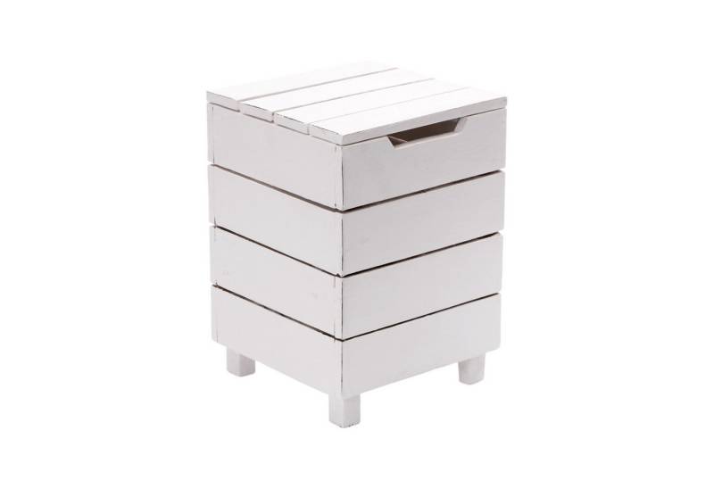 DESIGN DELIGHTS Mülleimer HOCKER "STORAGE 50", 50x35cm (HxB), Altholz, Wäschebox, Beistellbox von DESIGN DELIGHTS