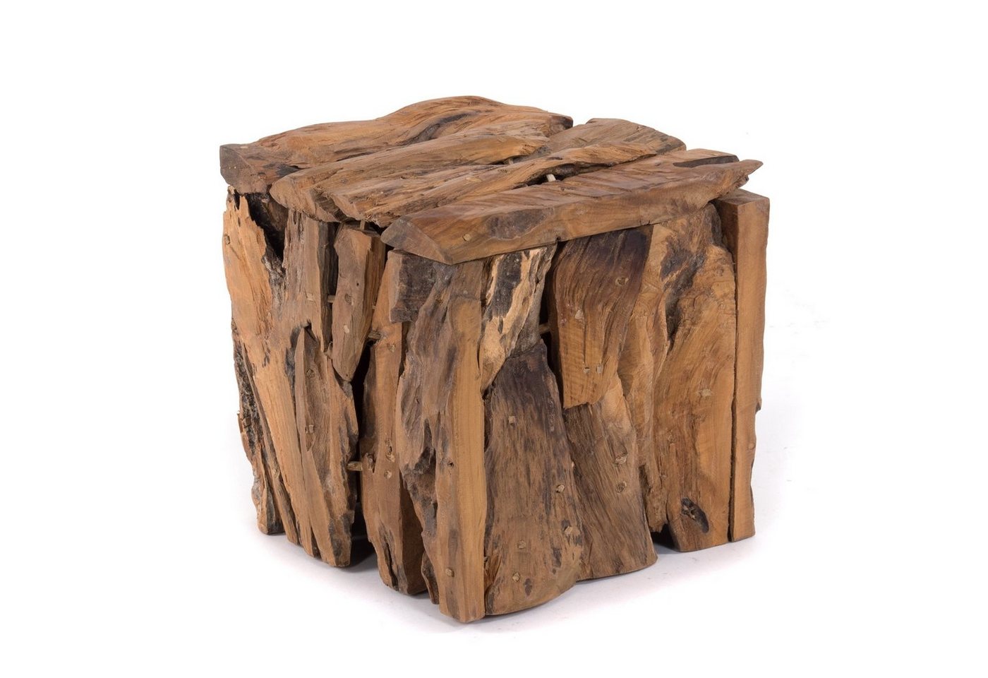 DESIGN DELIGHTS Hocker SITZBOX TEAK 30", 30x30x30 cm, Teakholz, Sitzhocker" von DESIGN DELIGHTS