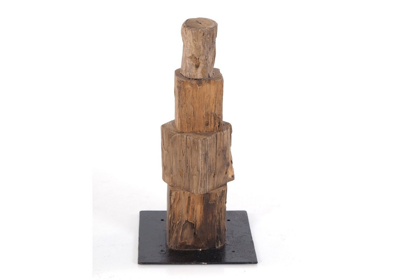 DESIGN DELIGHTS Skulptur DEKO HOLZ FIGUR TOWER 4", Teak / Mahagoni, 40x20 cm (HxB), Skulptur" von DESIGN DELIGHTS