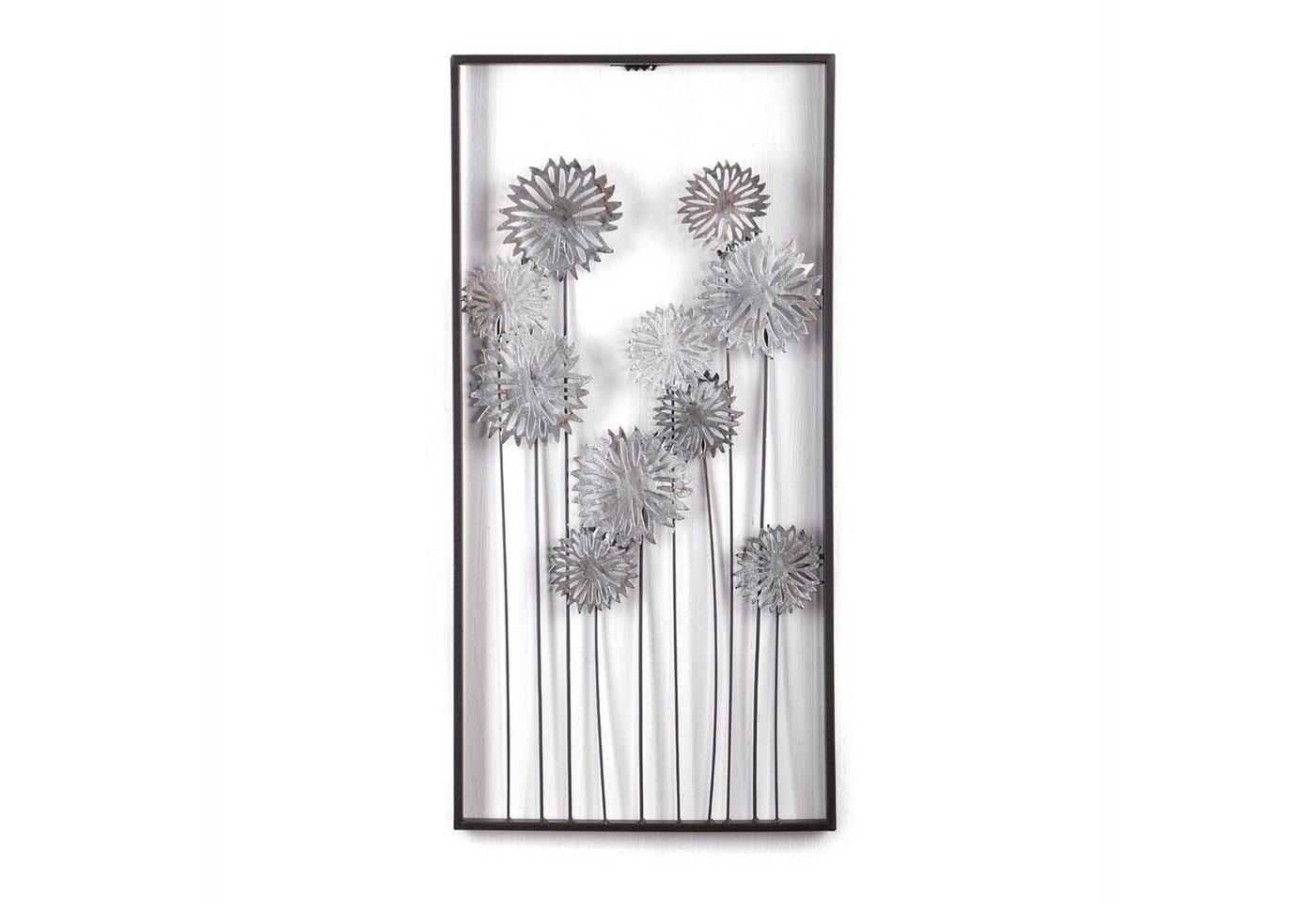 DESIGN DELIGHTS Wanddekoobjekt WAND DEKO PURE FLOWERS", Metall, 62 cm, Wanddekoration Blumen" von DESIGN DELIGHTS