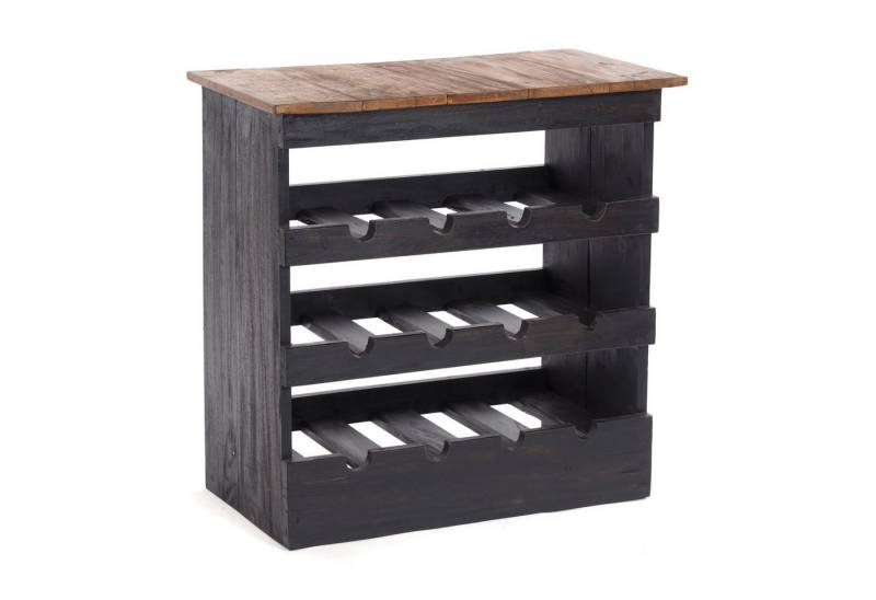 DESIGN DELIGHTS Weinregal WEINREGAL "RUSTIQUE", Altholz massiv, 70x70x38cm (HxBxT), Farbe: 04 von DESIGN DELIGHTS