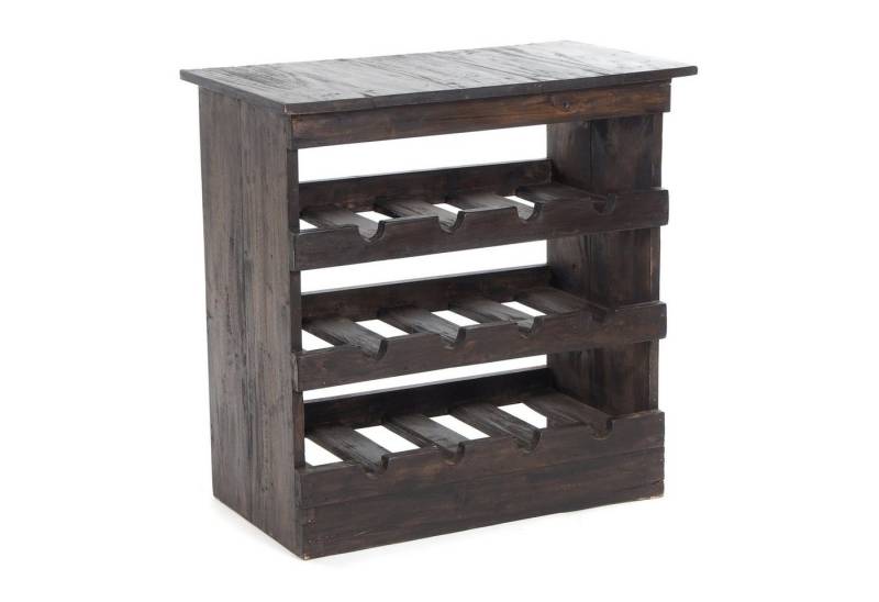 DESIGN DELIGHTS Weinregal WEINREGAL "RUSTIQUE", Altholz massiv, 70x70x38cm (HxBxT), Farbe: 03 von DESIGN DELIGHTS